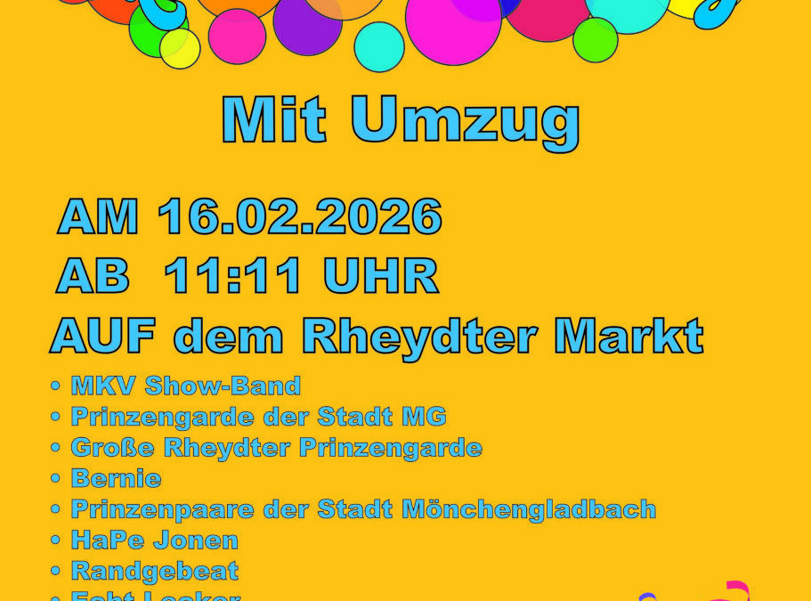 Rosenmontag in Rheydt 16.02.2026